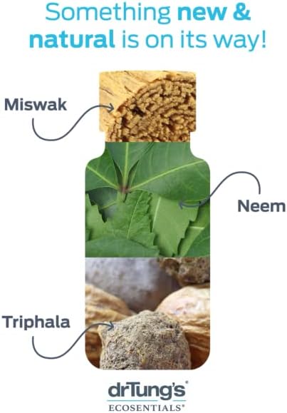 Miniatura 3 de DrTung's Tabletas de pasta de dientes a base de hierbas, pestañas de pasta de dientes sin flúor, pasta de dientes de tamaño de viaje, cumple con la
