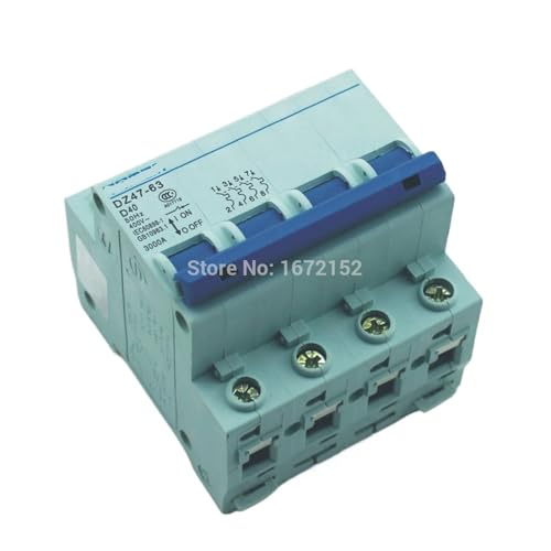 Disjoncteur 4P 40A D pour installation pompe à chaleur maison