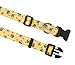 Mihqy Hundehalsband, Verstellbares, Weich & Komfort Hunde Halsband, Böhmisches, Blumen, geometrisches, Stammes Design, für Kleine, Mittlere und Große Hunde(Biene,S)