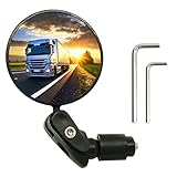RYANGO Bike Mirror, Bar End Bicycle Mirror, Adjustable Bike Rear View Mirrors for Handlebar End, Acr