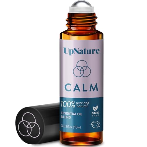 UpNature Calm Essential Oil Roll On - Self Care Gifts for Mom Women Her - 100% Natural Aromatherapy Blend for Relaxation Relief