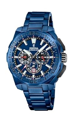 Festina Orologio Uomo Analogico in Acciaio Inossidabile 316l Blu F20729/1