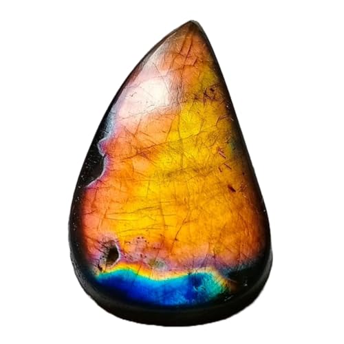 Labradorite jaune naturelle pierre précieuse en vrac cabochon forme fantaisie pour collier bague
