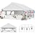 YITAHOME 20x20ft Party Tent Wedding Event Shelters Heavy Duty Outdoor Upgraded Galvanized Canopy with Large Roof, 4 Removable PVC Sidewalls & 3 Storage Bags, White