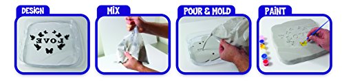 Perfect Craft Customizable Stepping Stone Cast & Paint Kit with Perfect Cast Casting Material - Thumbnail 4