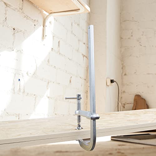 Prostormer Bar Clamps, 2-Pack 12-Inch Sliding Head Steel Bar Clamp, Multifunctional Rotating Pad, Quick Adjustment, Great For Woodworking And Metalworking #TOP5