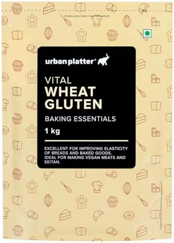Urban Platter Vital Wheat Gluten, 1Kg (High-Protein Baking Essential | Key Ingredient for Seitan | Adds Elasticity & Structure | Ideal for Breads)