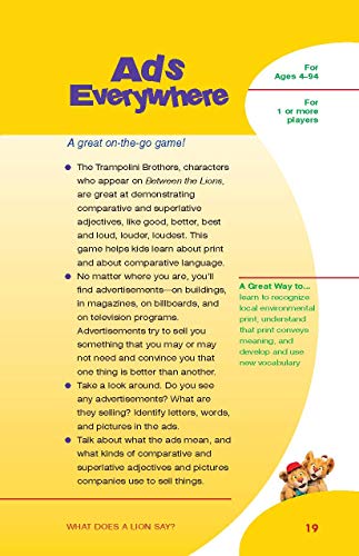 What Does a Lion Say?: And Other Playful Language Games (Between the Lions) - Image 8