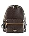Coach Pebbled Leather Backpack F37410 Black (Black Brown)