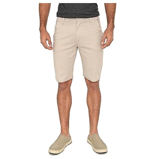 Bermuda Sarja Chino Masculina Passeio Volum 7764 Cor: Bege Claro (46)