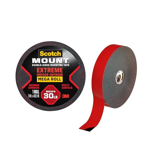Scotch-Mount Double Sided Mounting Tape Heavy Duty, Black Extreme...