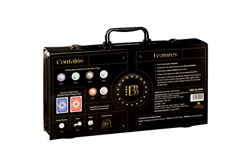 Image of Big Blind 300 Pieces Poker Chips Setfor Adult