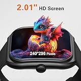 AHOWAI Smart Watch for Men, 𝟐.𝟎𝟏'' HD Display Fitness Watch, 118 Sports Modes Mens Smartwatches, Waterproof Health Tracker with Heart Rate, SpO2, Blood Pressure & Sleep Monitor - Image 2