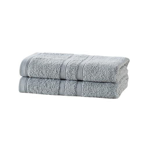 CLOROX Bleach Friendly Towels, Quick Dry, 100% Cotton Hand Towels (16" x 26"), Highly Absorbent Soft Lightweight, Ideal for Everyday Use, Easy to Wash (2 Pack, Light Grey) by Clorox - Used condition - Image 8