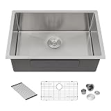 30 Undermount Kitchen Sink - Sarlai 30 x18 Inch Stainless Steel 16 Gauge Undermount Single Bowl Kitc