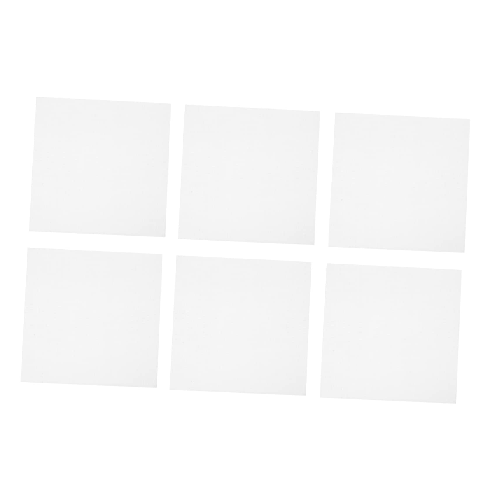 HAPINARY 6 Pack Cross Stitch Fabrics Embroidery Crafts Cotton Cloths Waste Canvas for Needlework