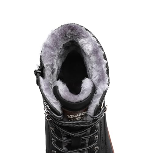 Image of DECARSDZ Men's Fashion Lace-up Casual Chukka Boots for Men Zipper Boot