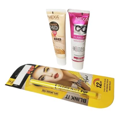 BB Cream, Face Makeup Kit with Flawless Coverage, 2 Tubes-picture-56