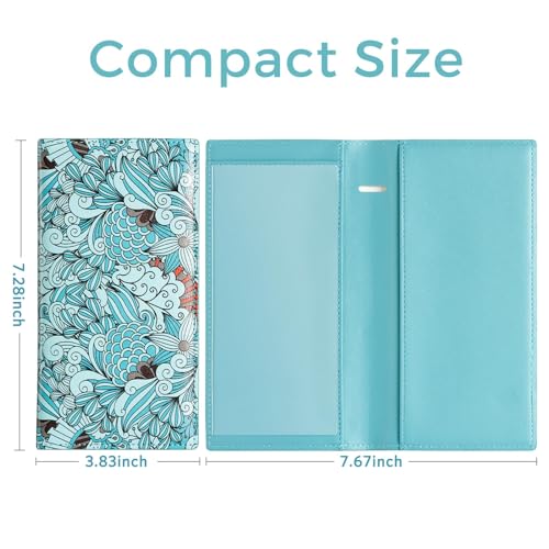 Image of CoBak Checkbook Cover for Women & Men - PU Leather Case with RFID Blocking | Classic Design Check Book Holder for Personal and Business