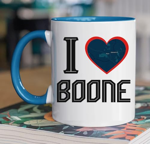 Boone NC State Map Coffee Mug 11oz Hometown Pride Gift