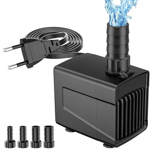 GuKKK Mini Wasserpumpen 25W 1200 L/H Aquarium Förderpumpe Teichpumpe Tauchpumpen Wasserpumpe Teichpumpe Springbrunnenpumpe Brunnenpumpe Fontäne Pumpe für Gärten, Aquarium, Teich, Brunnen