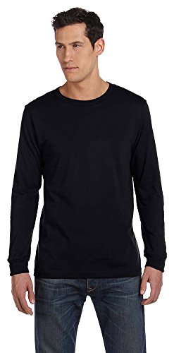 Bella Canvas Jersey Long-Sleeve T-Shirt (3501) Black, L