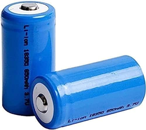SCUHCVHH 18350 3.7V 850mah 18350 Cell Button Top for Electronic Product 2pcs