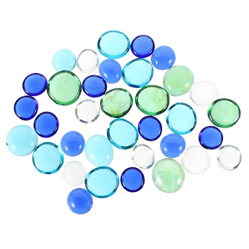 Yardwe 3sacs Pierres Colorées pour Aquarium Gravier De Verre Décoratif Pierres pour Pots De Fleurs Verre Coloré pour Loisirs Créatifs