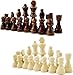 Produktbild Holz Schachfiguren mit Filzgleiter Königshöhe 90 mm - Staunton Design Schach Holzfiguren mit Filzgleiter Braun Weiß Gr. XL König 90mm Springer handgeschnitzt