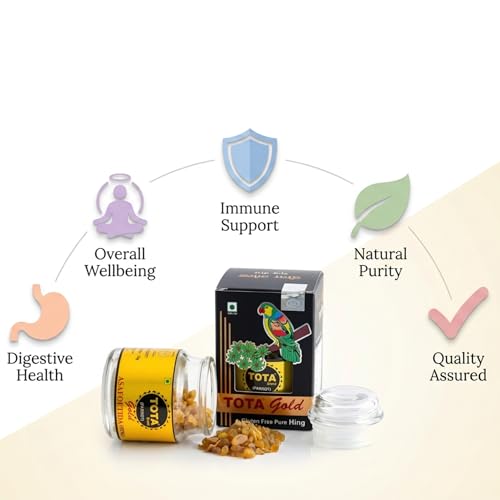 Image of Tota Gold 100% Pure Hing Crystals - Natural Gluten Free Heeng /Asafoetida (Nothing Else Mixed) - 25gm
