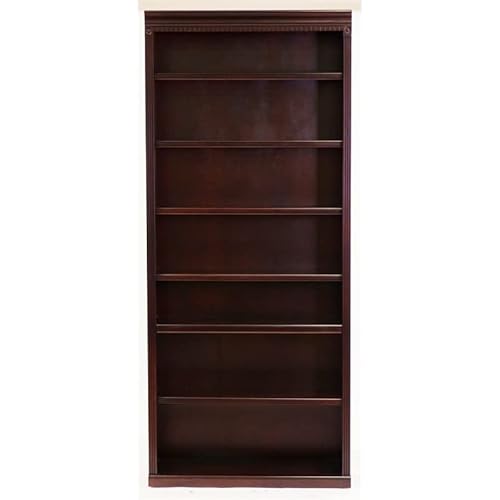Martin Furniture Huntington Club Office Open Bookcase, 84", Cherry #TOP1