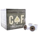 Black Rifle Coffee CAF (Medium Roast Coffee Pods, 2x Caffeine, 50 Count) Single Serve Pods, 100% Col