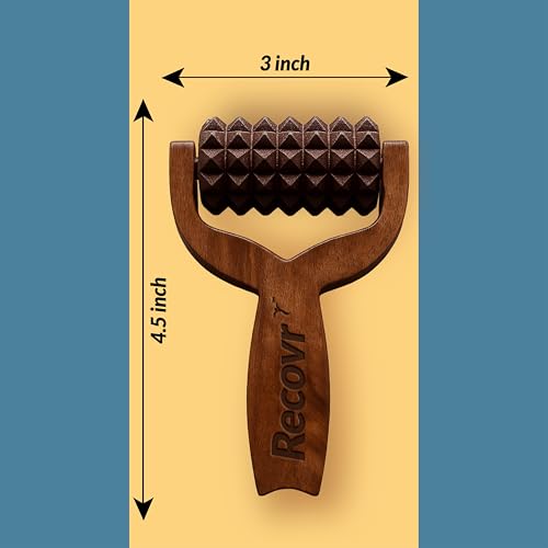 Image of Recovr Balayantra for Hair Growth | Manual Head Massager Balyantra & T-Roller for Hair Growth, Stress Relief & Relaxation | Portable Bal Yantra Wooden Hair Scalp Roller or Stimulator for Improved Circulation & Everyday Head Massage