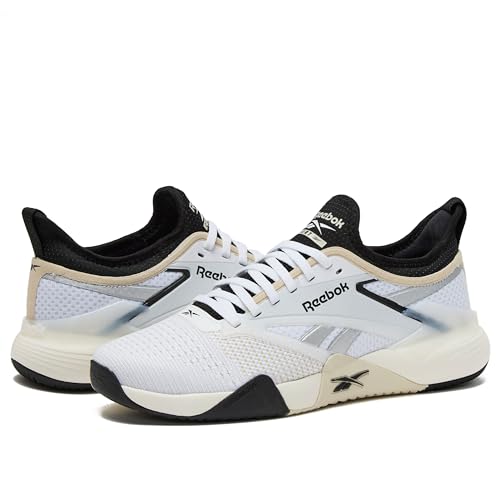 Reebok Nano Court Sport Men's Pickleball or Tennis Shoes for Men, Footwear White/Black, 10