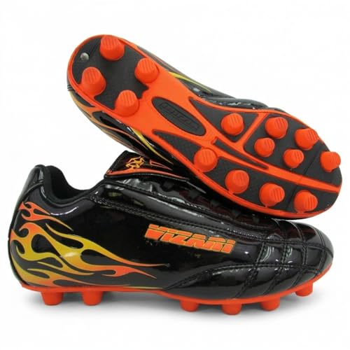 Vizari Blaze FG Soccer Shoe (Infant/Toddler/Little Kid), Black/Orange, 1.5 US Infant