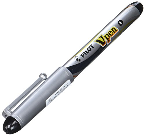 Pilot Fine-Nib Disposable Fountain Pen, Black Ink (SVP-20NS-B)