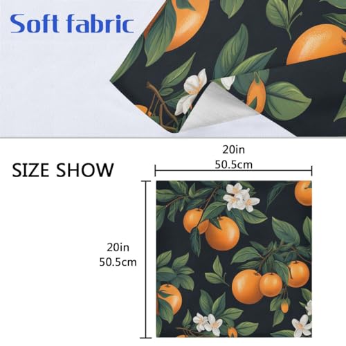 Servilletas de tela naranja 6 pcs 20x20 pulgadas miniatura 2