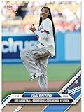 2024 T Now JuJu Watkins #332-USC Basketball Star Tosses Ceremonial 1st Pitch- 6/22/24- Baseball Trading Card- Los Angeles Stated Print Run of 2805 Made! Card Shipped in Protective Screwdown Holder.