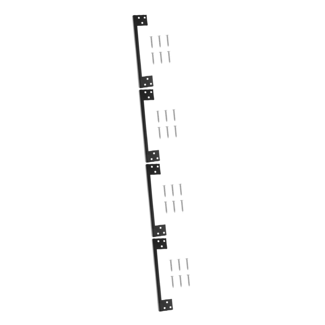 POPETPOP 4 Ensembles De Garde De Loquet De Porte Renfort De Sécurité Plaques De Gâche Plaque De Bouclier De Loquet De Porte Couvercle De Loquet De Porte Couvercle De Plaque De Protection