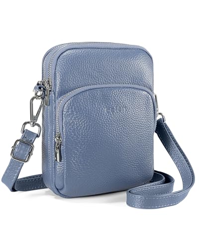 Image of befen Small Genuine Leather Crossbody Bag for Women Trendy Crossbody Purses with RFID Blocking Card Slots