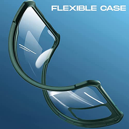 Image of WOW IMAGINE Shock Proof Clear Protective Back Case for Samsung Galaxy A10s | Galaxy M01s - AirEDGE Technology | 360 Degree Camera Protection | Transparent Hybrid Back Case Mobile Cover - Green