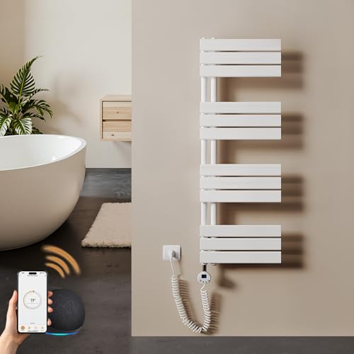 S'AFIELINA scaldasalviette Elettrico Bagno 1041×400mm Bianco, 400 W termoarredo Elettrico
