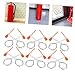 DOITOOL 30sets Replacement Fire Extinguisher Pull Pins and Maintenance Seals Set Plastic Latch Seals for Enhanced Safety Management Commercial and Industrial Environments
