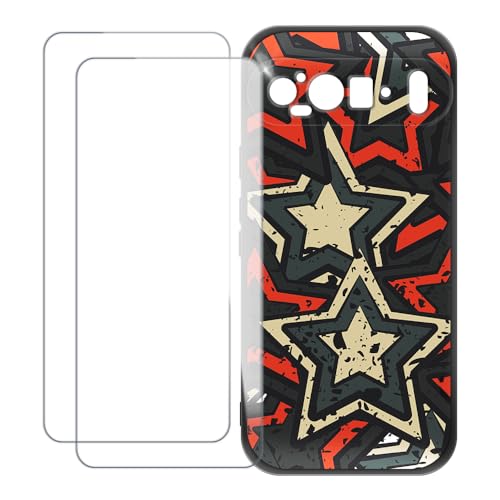 UOGNADGD Google Pixel 9 Pro XL �Ƃ̌݊������� �J�X�^���J���t���P�[�X�{�����K���X�ی�t�B����2���t�� ? �Ռ��z�������h�~ (��)