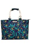 Colour: Multicoloured Superdry Damen Amaya Rope Tote henkeltasche, Mehrfarbig (Pineapple Print), 56x36x16 centimeters