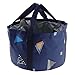 Luzhengyang Portable Collapsible Folding Bucket Hand Foot Sink - for Outdoor Camping, Picnic, and Travel - Weight Compact Washbasin for Washing Fruits, Vegetables, and Barbecue Tools - Dark Blue