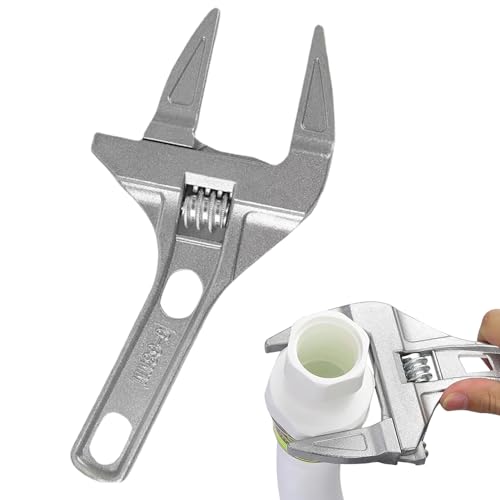 Adjustable Spanner,Adjustable Wrench,Aluminum Alloy Adjustable Spanner Set,Small Adjustable Spanner,Lightweight Wide Jaw Large Adjustable Spanner for Wrench Nut Key Hand Tools/Washbasin/Bathroom