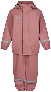 Rain Set Solid PU Chaqueta para Lluvia Unisex niños