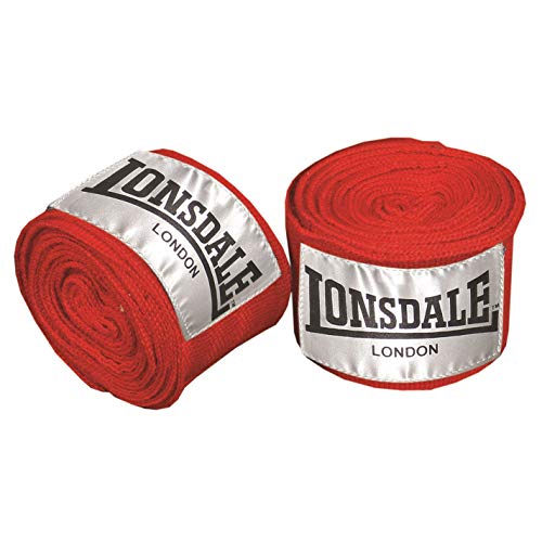 Image of Lonsdale Unisex 3.5m Pro Handwrap Red One Size