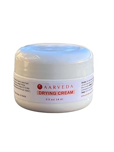 Aarveda Drying Cream | Spot Treatment | Pimple, Milia, & Blemish Remover for Face & Body with Sulfur | Blackhead, Whitehead, & Zit Cream for Teens & Adults